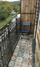 Carrelage de sol Nikea Sephia Gris 20x20 cm Carré - Porcelaine Mat - Motif Victorien et Marocain R10