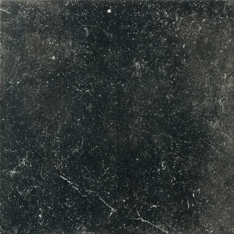 Floor tile Pierre belge antique noir 45 x 45 cm