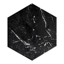 Floor tile Stream Black Hexa 20x20 cm