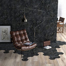 Floor tile Stream Black Hexa 20x20 cm