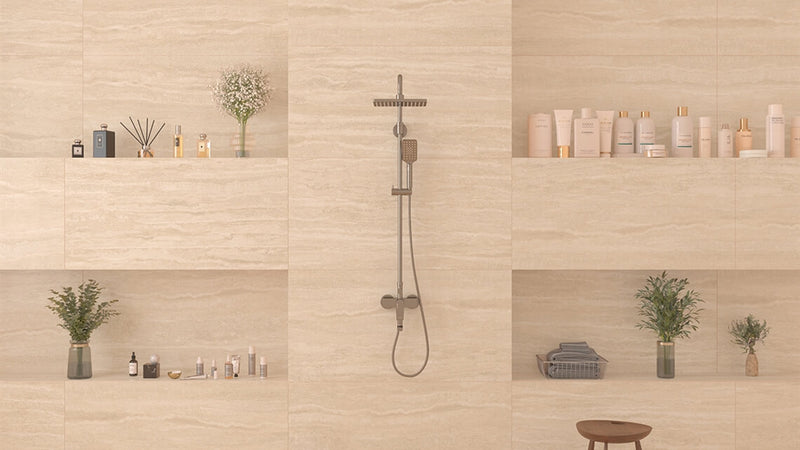 Floor tile Travertino Roma Sand 60x120 cm matt