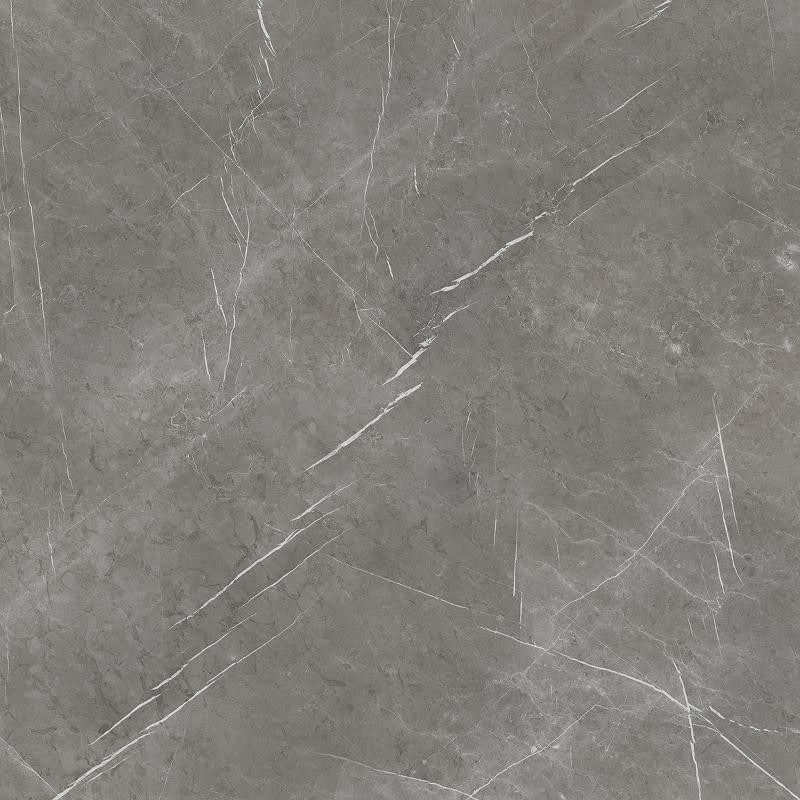 Carrelage de sol Aran gris foncé 60 x 60 cm carré – Grès cérame rectifié mat R9 – Aspect marbre