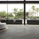 Carrelage de sol Aran gris foncé 60 x 60 cm carré – Grès cérame rectifié mat R9 – Aspect marbre