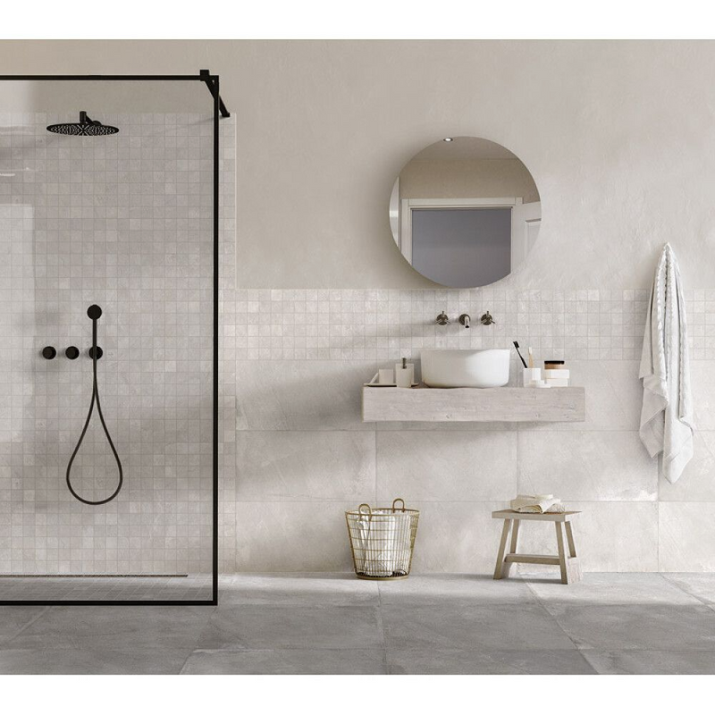 Carrelage de sol Flora Marble Silver 30x60 cm Rectangle – Porcelaine Mat Rectifié – Aspect Marbre Gris Argent R9