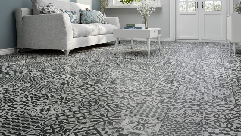 Floor tile Heritage Black 33x33 cm