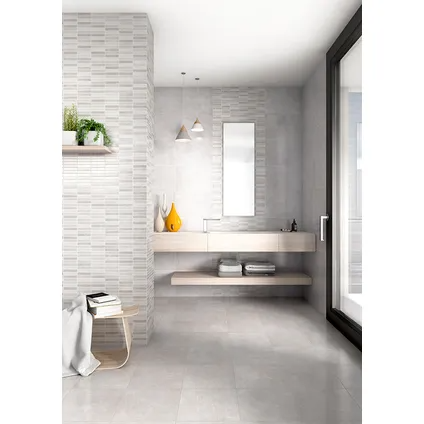 Carrelage de sol Argent 34x34 cm