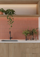 Wandtegel Deco Lingot Coral 32x62,5 cm Rechthoek – Porselein Zijdeglans Vorstbestendig – Warme Terracotta Tint