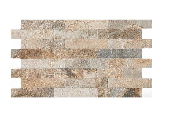 Wall tile Farilya interlock grey-cream 25 x 45 cm