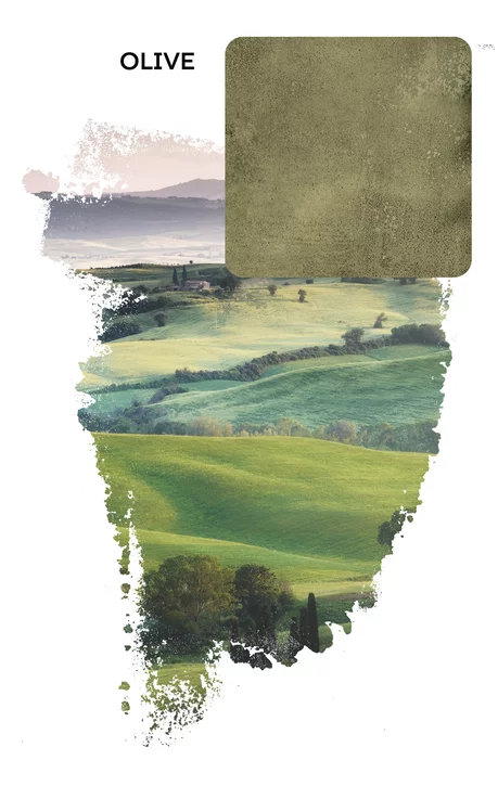 Wall tile Monpelli Olive Mix 6.5x29.8 cm Rectangle - Ceramic Gloss Rectified - Olive green shades