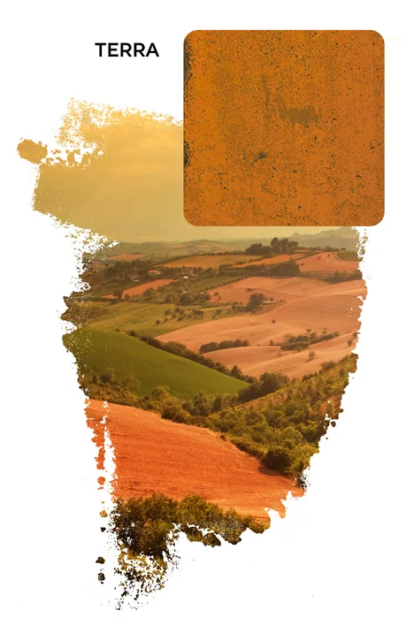 Wall tile Monpelli Terra Mix 6.5x29.8 cm Rectangle - Ceramic Gloss Rectified - Terracotta Earth tones