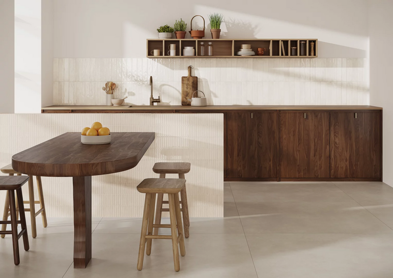 Wall tile Monpelli White Mix 6.5x29.8 cm Rectangle - Ceramic Gloss Rectified - Natural White