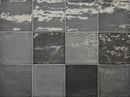 Wall tile Zellige Coal 12x12 cm by Mayolica