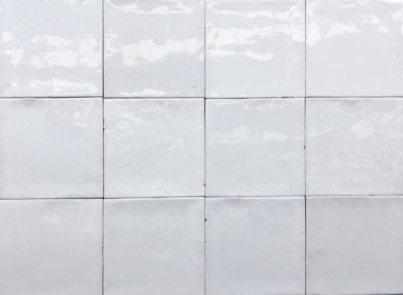 Wall tile Zellige White 12x12cm by Mayolica