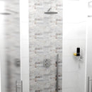 Wandtegel Farilya Beton 25x45 cm Rechthoek – Porselein Mat Interlocking – Steenlook Grijs