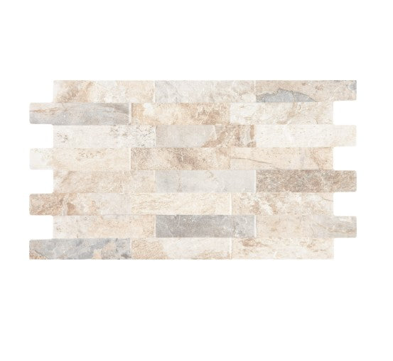 Wandtegel Farilya Interlock Creme 25x45 cm mat