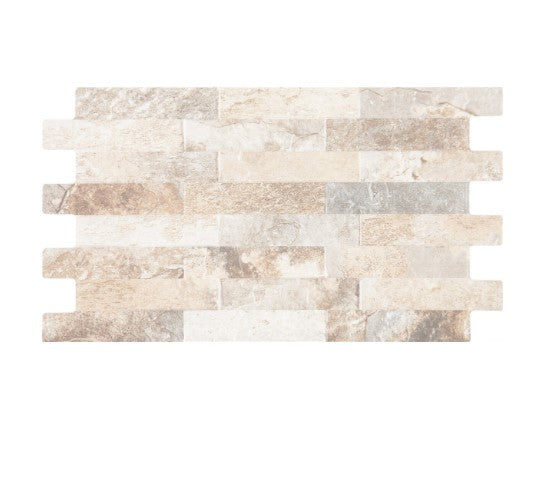 Wandtegel Farilya Interlock Creme 25x45 cm mat