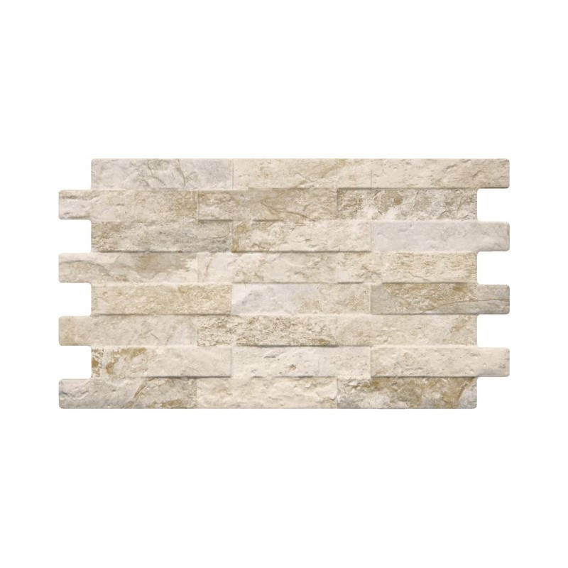 Wall tile Farilya interlock grey-cream 25 x 45 cm