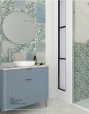 Carrelage mural Flora Mix 20x20 cm Carré - Céramique Mat - Motif Décor carrelage vert
