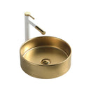 Vasque à poser en céramique Or mat de Rond 36x36x12 cm par L'Aqua®