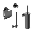 Wiesbaden Alonzo Toilet Accessory Set Gunmetal PVD 4-piece – Wall Mounted