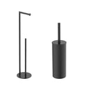 Wiesbaden Alonzo Toilet Accessory Set Matte Black 2-piece - Freestanding
