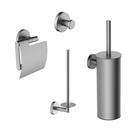 Wiesbaden Alonzo Toiletaccessoireset RVS Geborsteld 4-delig – Wandmontage