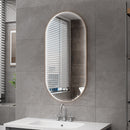 Miroir LED Ovale Aloni Avalo 50x100 cm Bronze Marron