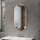 Miroir LED Ovale Aloni Avalo 50x100 cm Bronze Marron