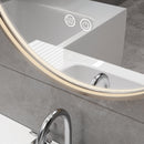 Miroir LED Ovale Aloni Avalo 50x100 cm Bronze Marron