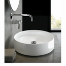 Vasque à poser en céramique blanche Rond 36x36x12 cm par L'Aqua®