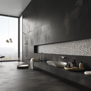 Mélange de pierres dures Listello Tevere Céramique 5,2 x 23 cm blanc