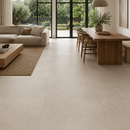 New Tiles Botticelli Sabbia 100 x 100 cm in woonkamer