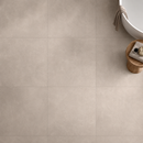 Concrete Moka 100 x 100 cm vloertegel bovenaanzicht betonlookpatroon