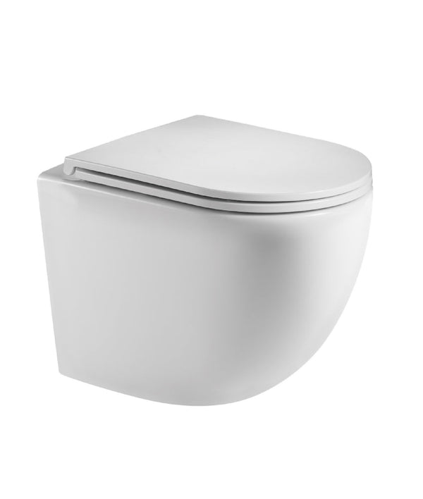 Rimless hangtoilet Genova met soft close toiletzitting -