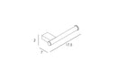 Toilet Roll Holder Tomo Brushed Gold