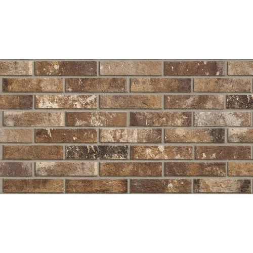 Wandtegel Antica Fornace Rosso brick 6 x 25 cm - Steenstrips