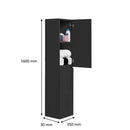 Badmeubel Locomo antraciet hoge kast - Badkamerkasten