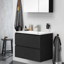 Badmeubel Set Locomo Antraciet 80 cm - Complete