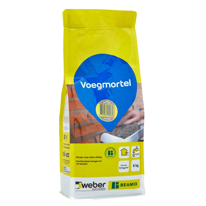 Beamix Voegmortel Grijs 5 KG - Mortel