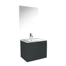 Complete badmeubel Antraciet L ’aqua Slimline 60 cm -