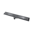 Classic 80 cm RVS Douchegoot Gun metal - Douchegoten