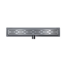 Classic 80 cm RVS Douchegoot Gun metal - Douchegoten