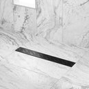 Douchegoot Classic 80 cm mat zwart - Douchegoten