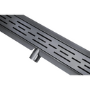 Classic 90 cm RVS Douchegoot Gun metal - Douchegoten