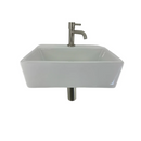 Fonteinset Latta wit L’aqua Keramisch met Geborsteld nikkel