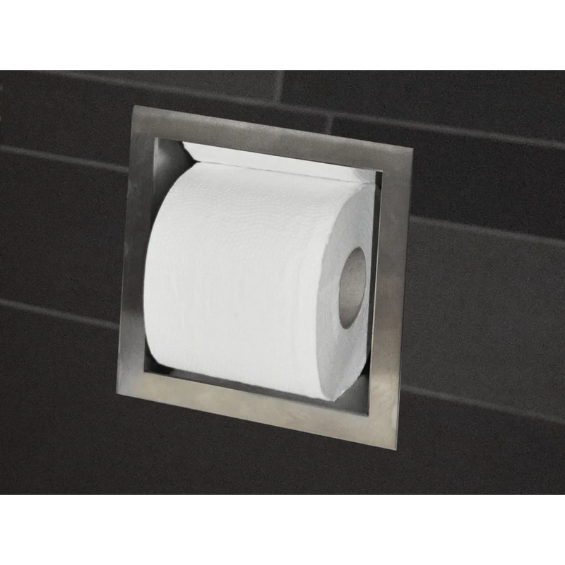 Inbouw reserve-rolhouder RVS - Toilet accessoires