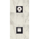 Inbouw toiletrol- & reservehouder RVS mat zwart - Toilet