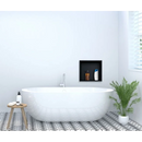 Inbouwnis 30 x 30 x 7 cm RVS mat zwart - Inbouwnissen