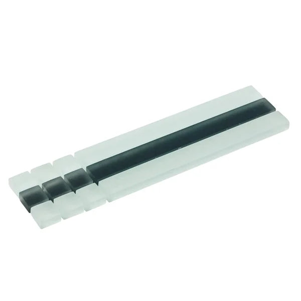 Listello Stick mozaiek wit-zwart Glas 4,8 x 19,5 cm -