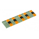 Listello Summer mix Glas 4,8 x 19 cm mintgroen-oranje -